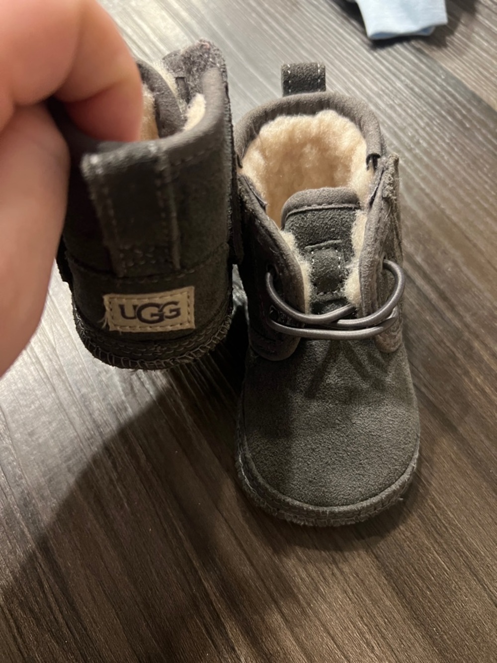 UGG Kids Charcoal Gray Boots Size 02/03